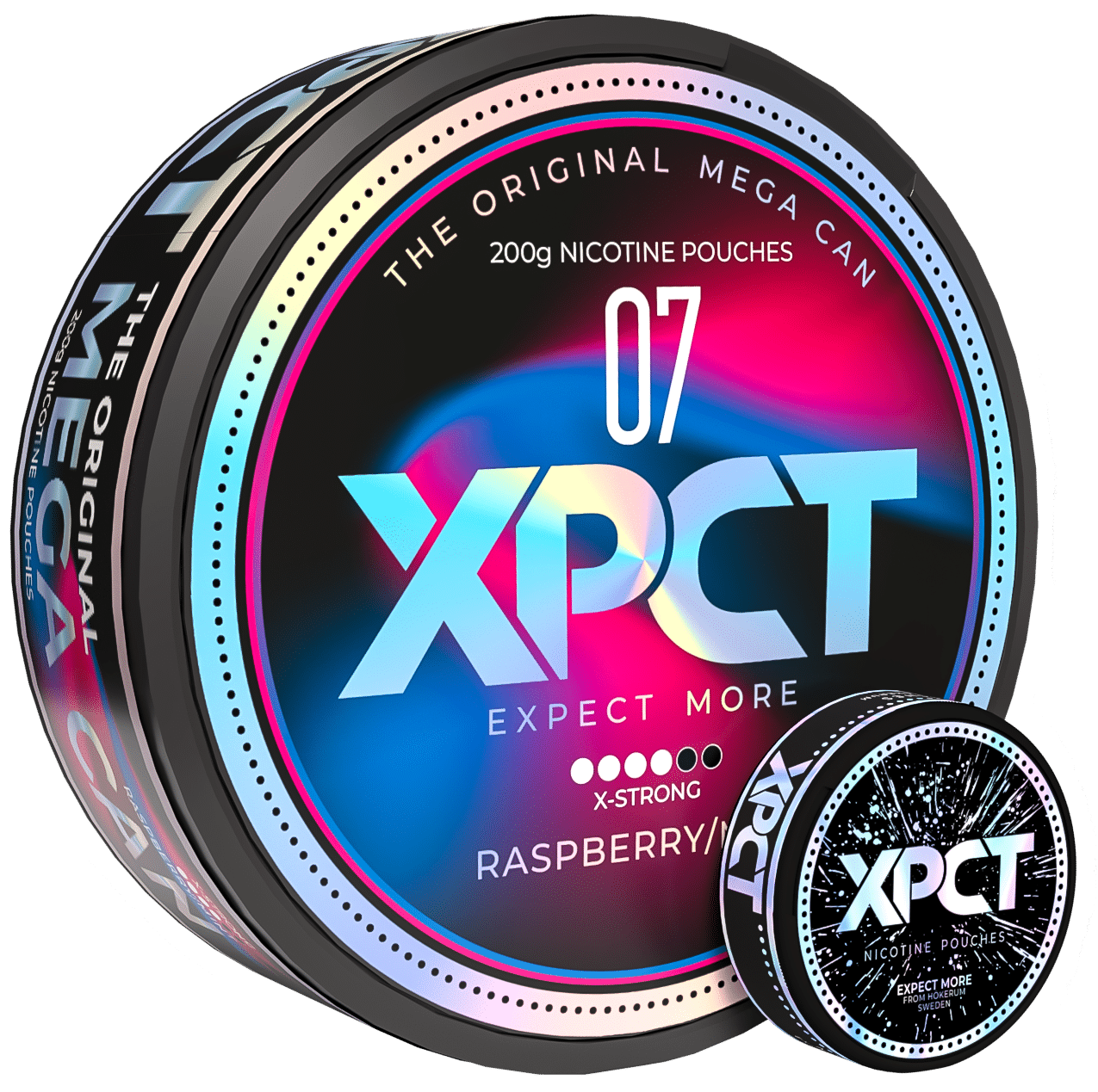 XPCT-mega-Raspberry-Mint-nicotine-pouches-online-snusljus