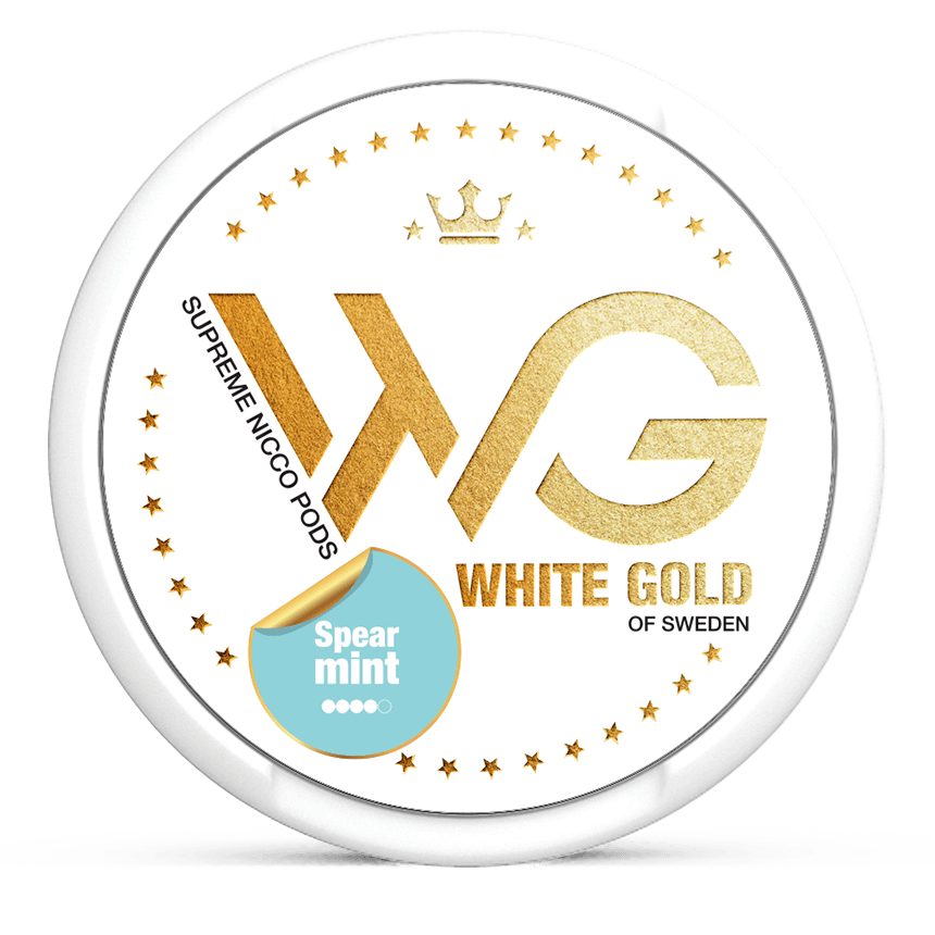 buy-white-gold-spearmint-6mg-nicotine-pouches-online-snusljus