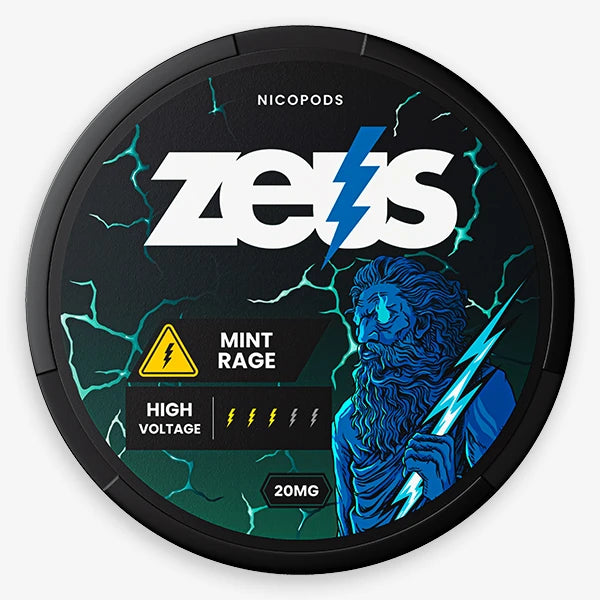 Buy Zeus Mint Rage 20mg Nicotine Pouches Online Snusljus – Snusljus SL
